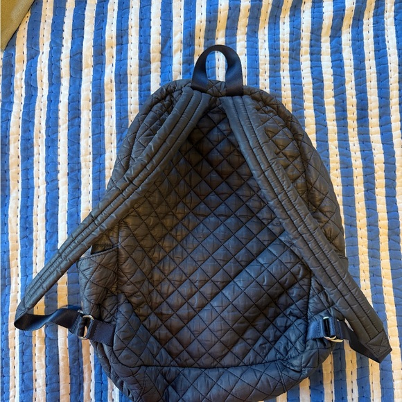 MZ Wallace Quilted Metro Backpack in Navy - Picture 6 of 10